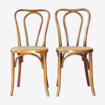 2 chaises bistrot fischel type 48 , cannées - 1915