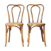 2 chaises bistrot fischel type 48 , cannées - 1915