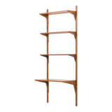 Danish mid-century walnut shelving unit in the style of Poul Cadovius, 1960s