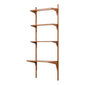 Étagère en noyer danois des années 60 dans le style de Poul Cadovius.
