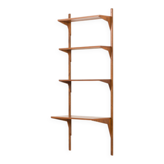 Danish mid-century walnut shelving unit in the style of Poul Cadovius, 1960s