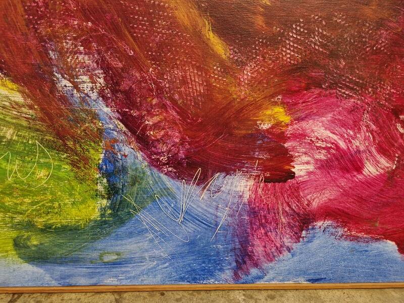 Jean Messagier (1920-1999) - Oil on canvas - Bud rifle