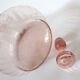 Pink glass decanter