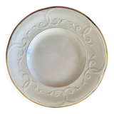 Set of 3 dessert plates in French Gien earthenware