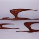 Wall decoration in teak Denmark 70