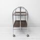 Chariot de service Dinette pliable Gerlinol Chariot à thé Plateaux Gain de place Chrome Mid Century