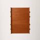 Pair of Scandinavian bedside tables in teak with Vienna cane