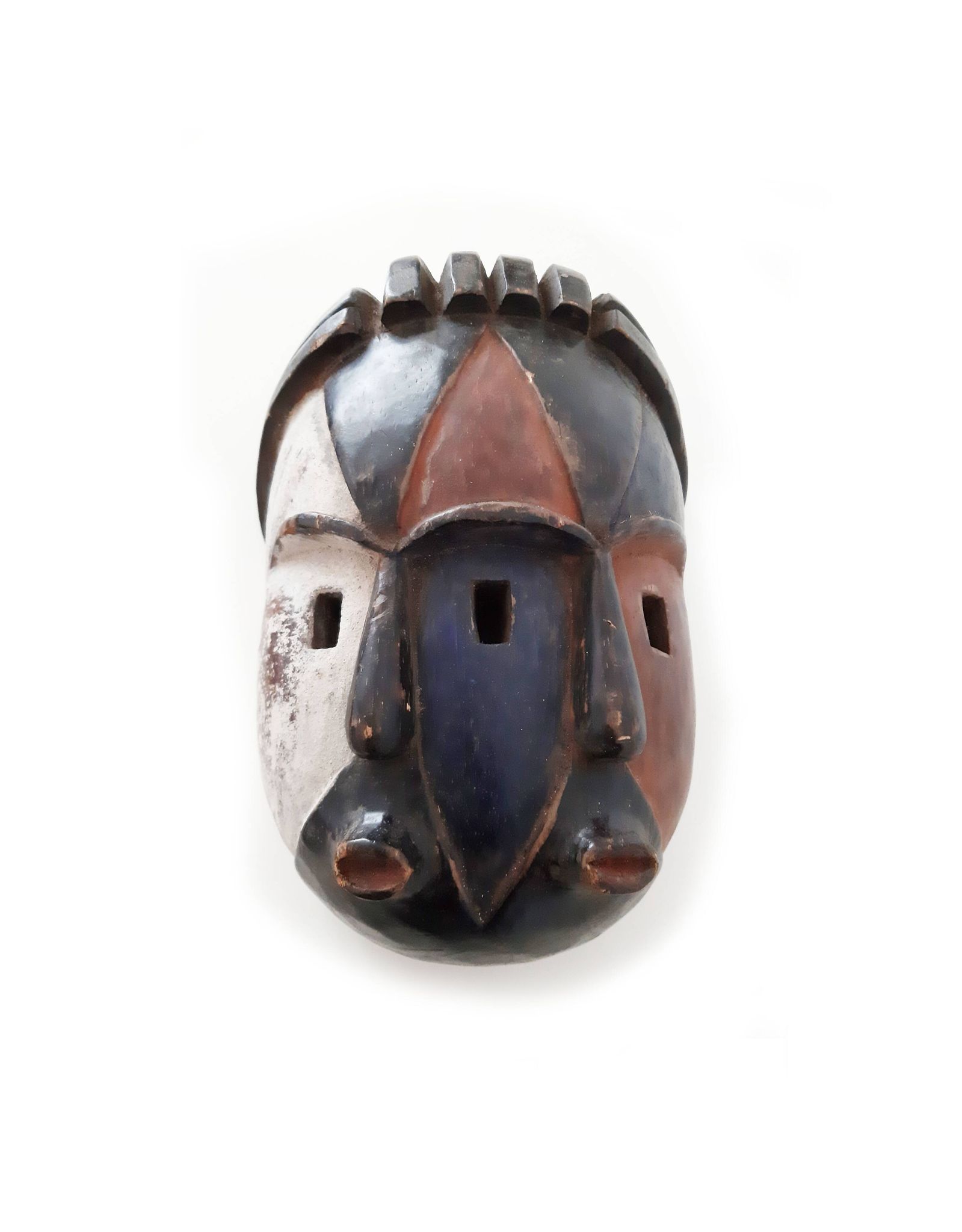 African mask Gabon H 26cm Double face