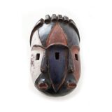 Masque africain Gabon H 26cm Double visage