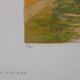 Paul COLLOMB: Paris, The Pont des Arts, signed original lithograph
