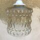Old molded glass suspension form geometrical 70s Decoration