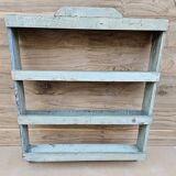 Burmese teak wall shelf