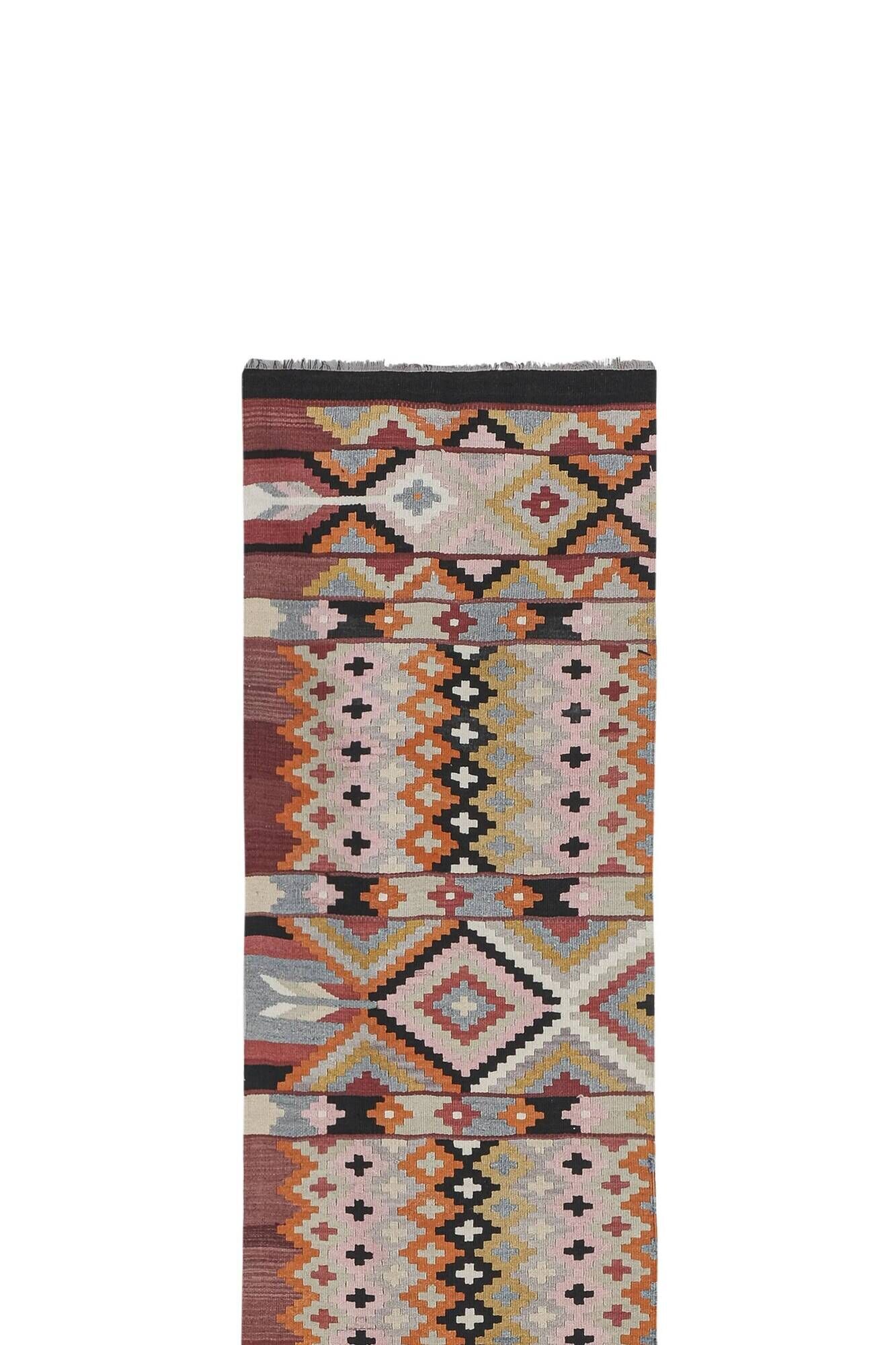 Tapis de couloir turc vintage 81x450 cm