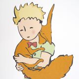 Antoine de Saint-Exupéry: The Little Prince cuddles the Fox - Lithograph