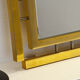 Modernist Italian mirror chrome steel gold 70 71 X 71