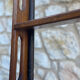 Wooden and iron boat ladder