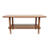 Teak coffee table with double top and ceramic insert — Scandinavian, 1960s