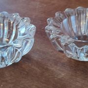 Set of 2 crystal salt cellars