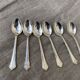 6 spoons in silver metal Hamfa 90 has antique shell pattern