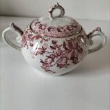 Saint-Amand & Hamage antique sugar bowl – Campanule rouge model