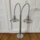 Design floor lamp with 2 flexible arms - vintage