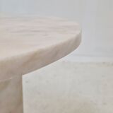 Set de 2 tables d’appoint en marbre italien, années 1980