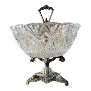 Coupe en verre ciselé