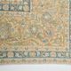 Sky Blue Hand Knotted Antique Vintage Persian Tabriz Rug, 293x407 Cm