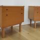 Set of 2 bedside tables from the middle of the century
