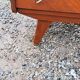 Vintage chest of drawers from the 50s 4 drawers feet compass and mahogany fins
