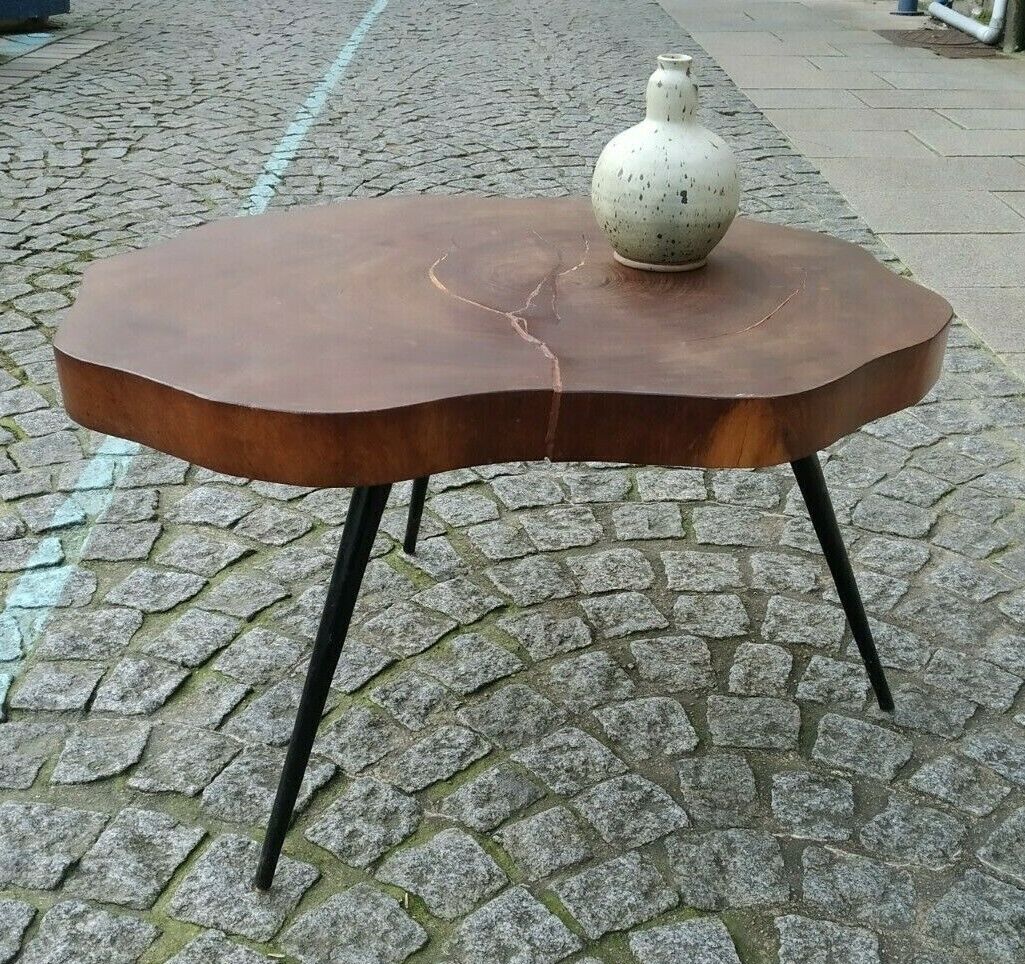 Brutalist free-form coffee table 1950s