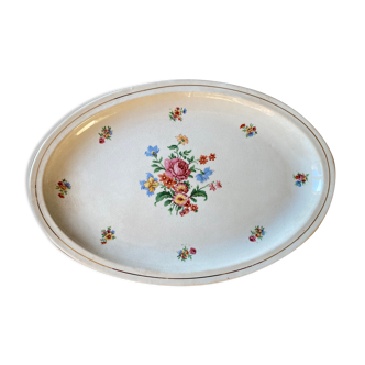 Labrut grigny oval serving dish, model small flowers