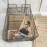 Brass mail basket