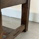 Old farmhouse table in solid oak, 1 drawer, France