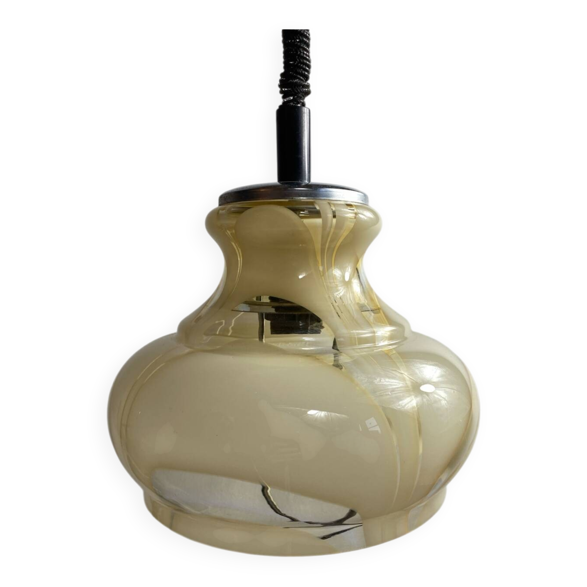 Glass pendant light, 1970s, Murano glass