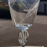 6 crystal wine glasses from the 60s (wheat)