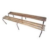 Two vintage school desks