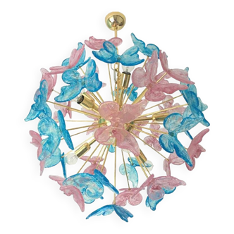 Contemporary Butterfly Sputnik Murano Glass Italian Handmade Chandelier