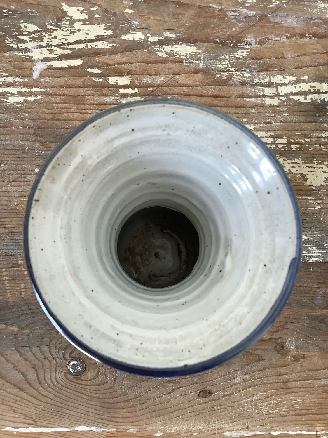 Thistle vase in glazed stoneware