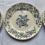 Set of 6 Longchamp iron earth plates