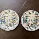 Set of 2 old decorative plates Gien cornucopia decor