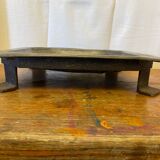 Antique Metal Centerpiece + Vintage Wrought Iron Stand