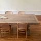Monastery table in solid old oak – SUN 400 by 120 cm