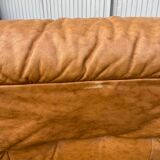 Fauteuil en cuir années 80