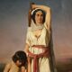 Great 19th century French painting, Hagar and Ishmael