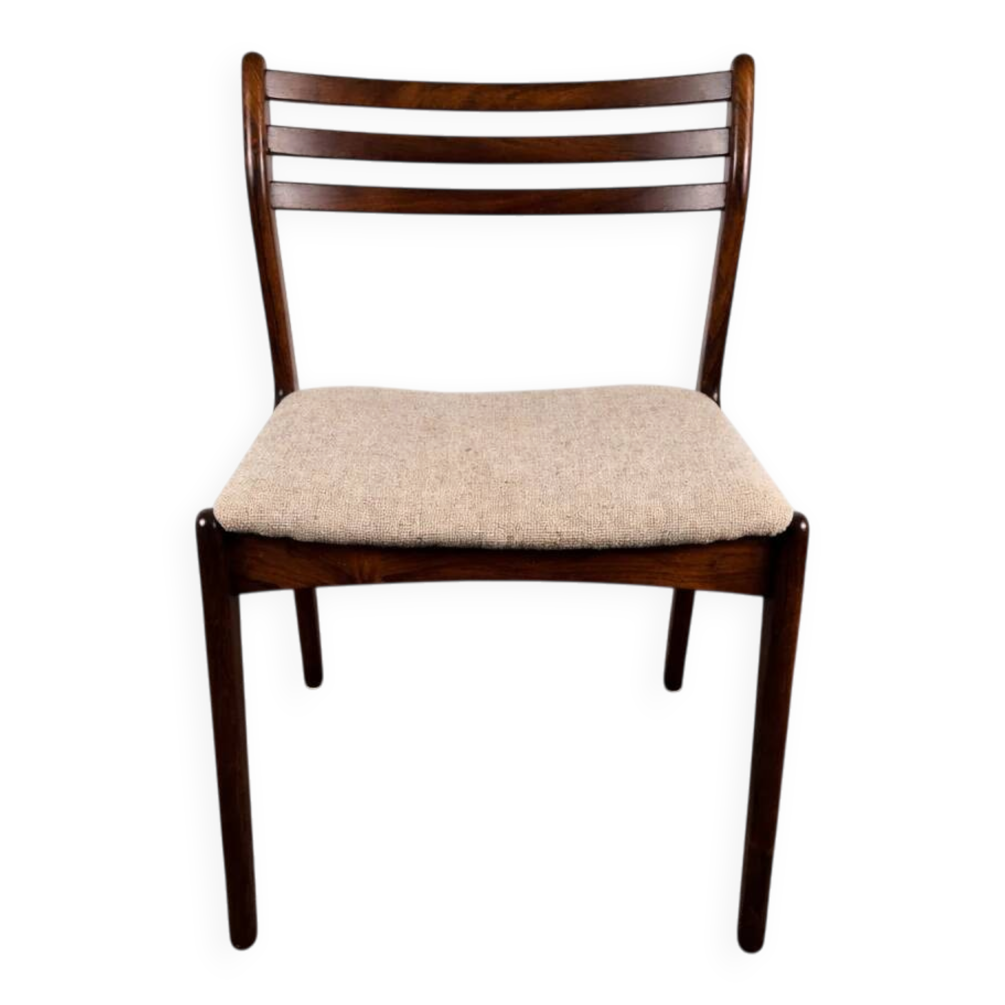 Chair in rosewood and fabric by P. E. Jorgensen for Farso Stolefabrik, Denmark, 1960