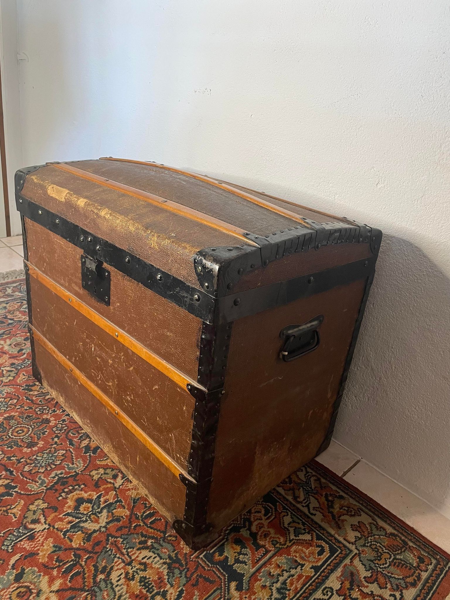 Old travel chest