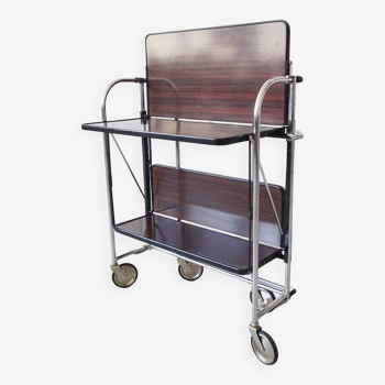 Height-adjustable serving trolley