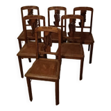 6 art deco chairs