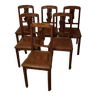 6 chaises art deco